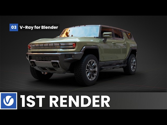 Your First V-Ray Render in Blender: Car & HDRI | Ep. 3