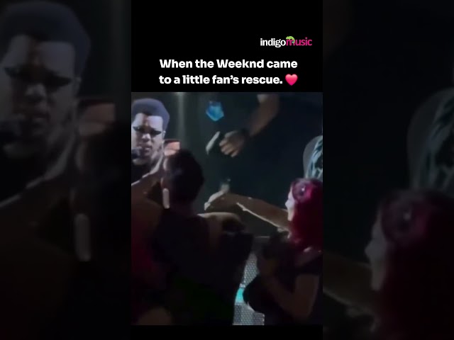 The Weeknd Saves Little Fan in Crowd ❤️ Viral Concert Moment #shorts