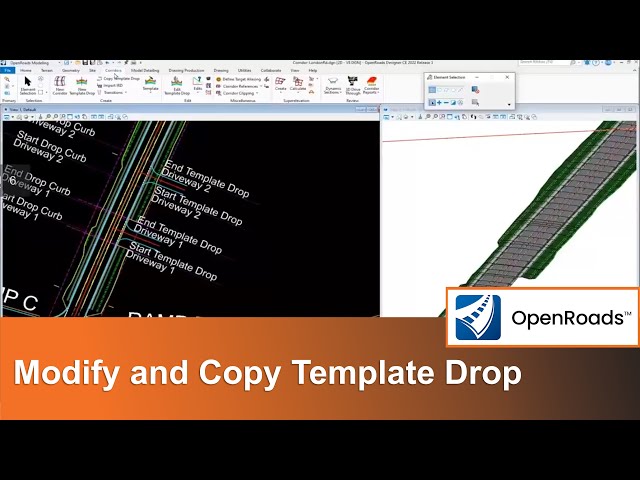 Tips for Corridor Modeling 05: Modify and Copy Template Drop