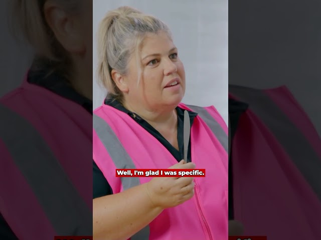 Build a tower using only onions. Cheers for the butter knife Paul #taskmaster #urzilacarlson