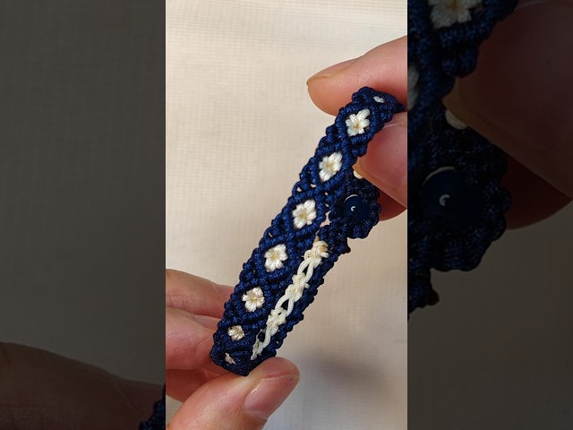 Handmade Flower Macrame Bracelet - Calm & Healing Craft #macrametutorial #diy #claybracelet