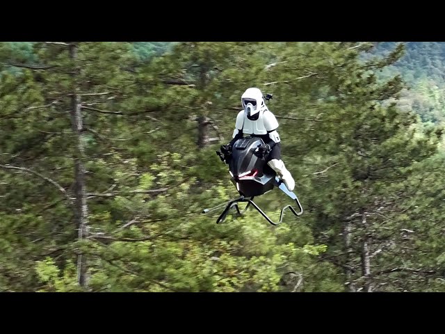Volonaut Airbike - Real-life Speeder Bike Forest Chase