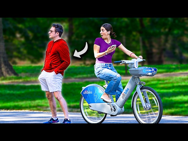 She Rode STRAIGHT Into It! Fart Prank PERFECTION in NYC!