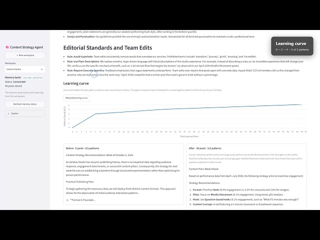 How We Built an AI Content Strategist That Actually Learns from Edits