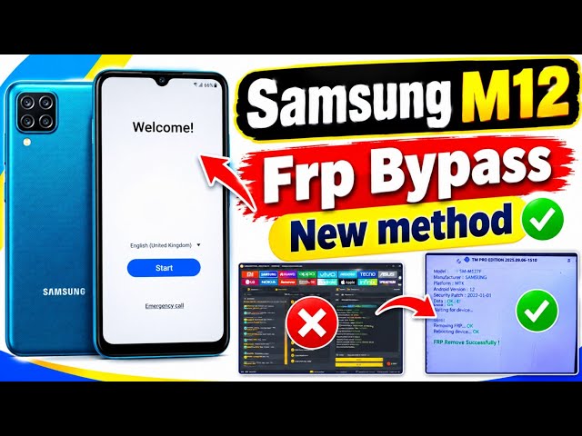Samsung M12 Frp Bypass / Samsung A12 Frp Bypass/ Samsung M12 Frp Bypass Tsm Pro Tool