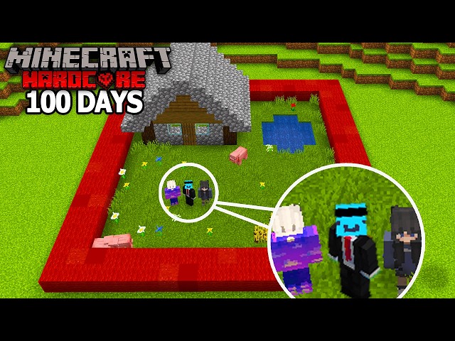 We Survived 100 Days on ONE CHUNK in Minecraft Hardcore..