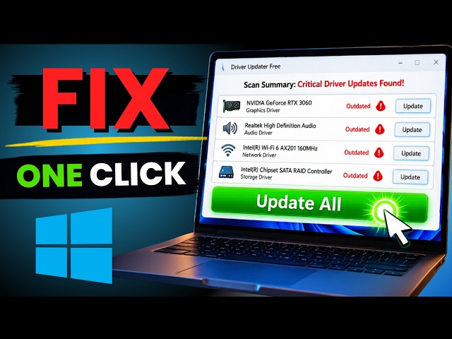 How to Update All Drivers on Windows 11 for Free (One-Click Method)