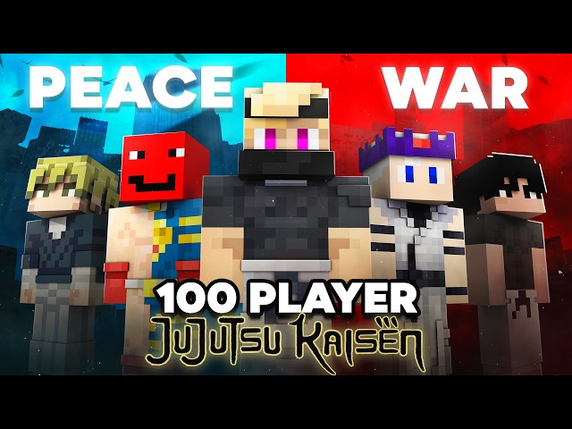 100 Players Simulate A Jujutsu Kaisen Civilization In Minecraft