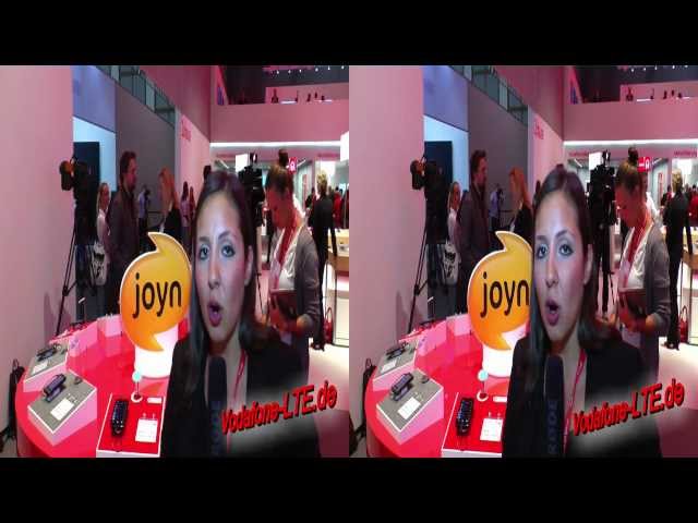 3D-Video: joyn Vorstellung auf Vodafone Stand IFA 2012 - anbieterübergreifender Nachrichtenstandard