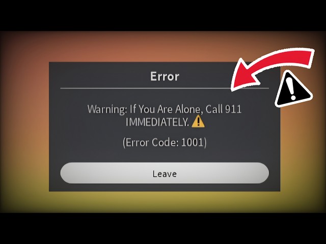 The Most DANGEROUS Roblox Error Code...