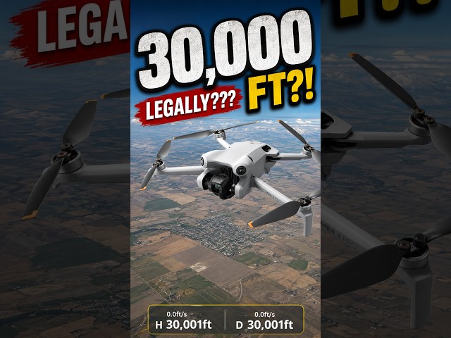 Flying my drone to 30,000 feet legally??? #shorts