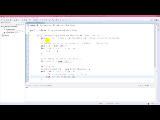 Best way to create a list of unique random numbers in Java