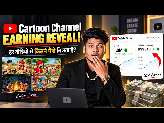 🤑 How much money do you get for every cartoon video? My Cartoon Channel Earning Reveal | Cartoon ...