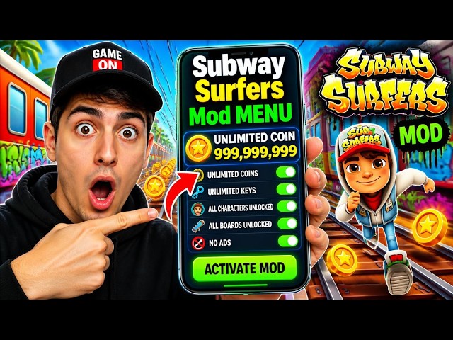 Subway Surfers Hack/Mod 2026 - Unlimited Coins and Keys (iOS Android APK)