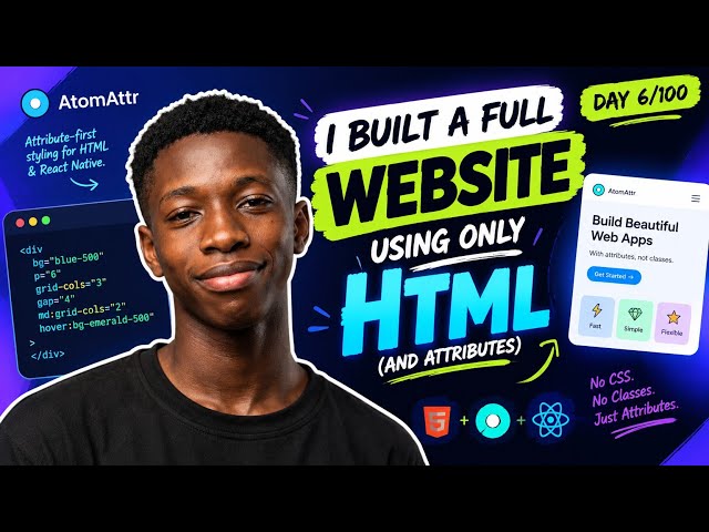 I Built a Full Website Using Only HTML… 🤯