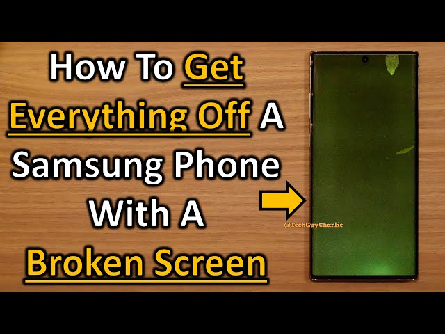 Recover All Your Important Data From A Samsung Phone With A Broken Screen (S Series One UI 6.1 ONLY)