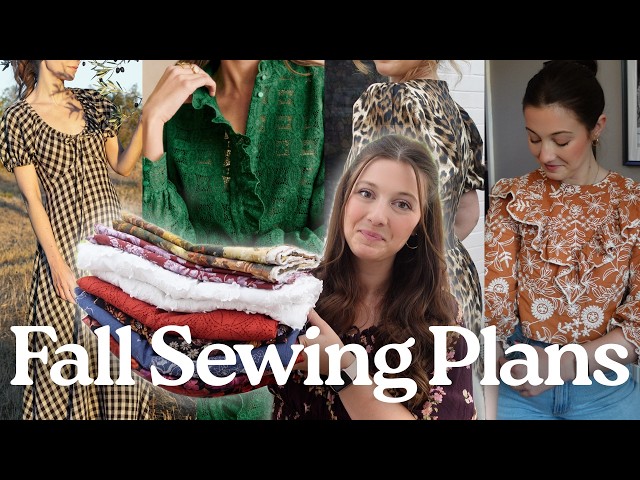 Sewing plans for Fall 🍂 Autumn DIY wardrobe inspiration, new patterns & shopping my fabric stash ✨