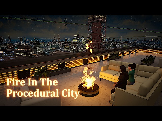 Interactive Fire In a Procedural City Environment