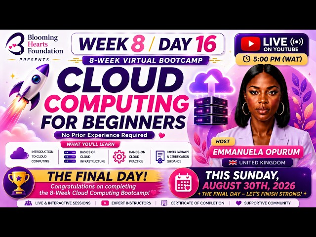Week 8 Day 16 of the 8-Week Cloud Computing Bootcamp as we wrap up this incredible learning jour