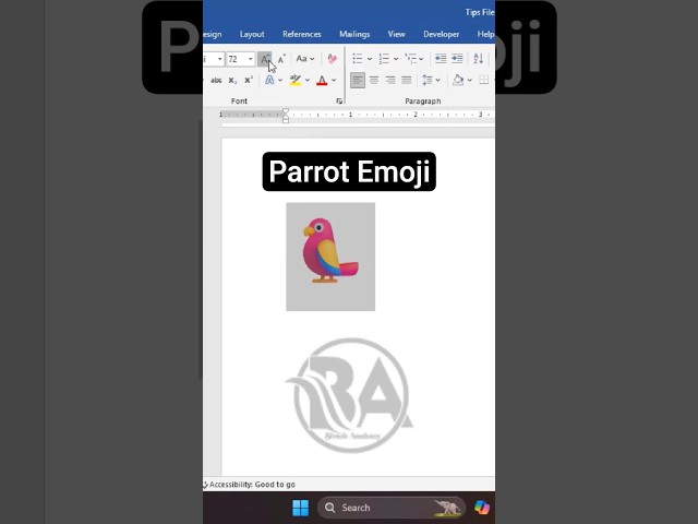 MS Word - Parrot Keyboard Shortcut Key ll Bivash Academy
