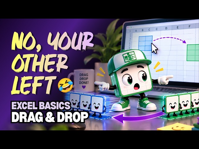How to Drag & Drop Cells in Excel | Basics for Beginners