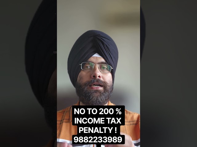 ITR REVISED AFTER INCOME TAX NOTICE 50% PENALTY #incometax