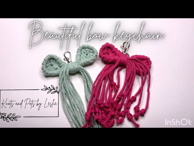 DIY Macrame Bow Keychain | Easy Mother’s Day Gift Idea!