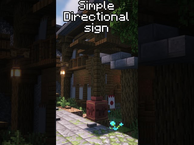 Simple Directional Sign - Minecraft