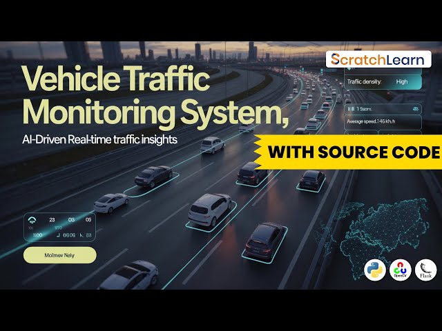 Vehicle Traffic Monitoring System using Python | OpenCV + Deep Learning Project + Source Code