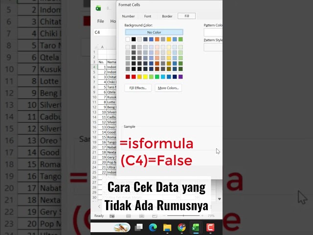 Cara Cek Data yang Tidak Ada Rumusnya #excel #exceltips #exceltricks #excelindonesia