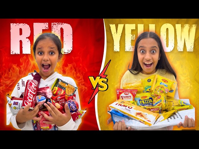 RED ❤️ vs YELLOW 💛| One Color Challenge