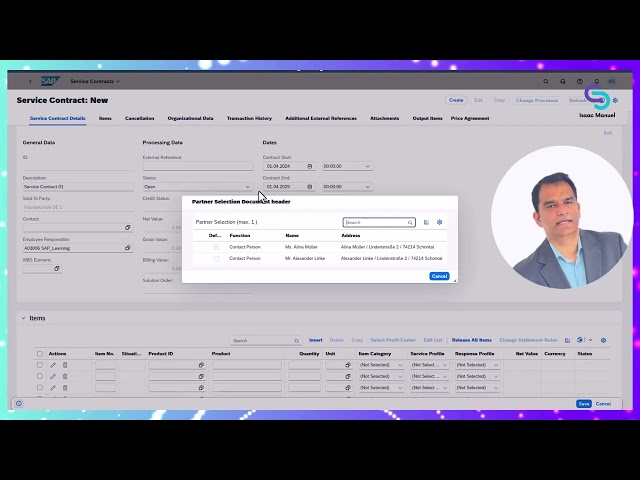 Service Contract Management Demo: Create, Price, Release in S/4HANA Public Cloud