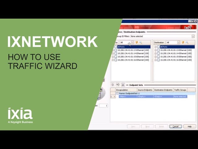 How to use IxNetwork Traffic Wizard