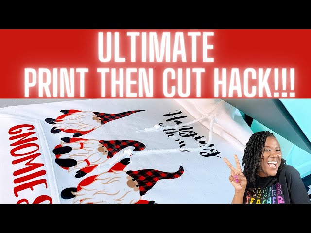 LARGE PRINT THEN CUT + SUBLIMATION ON COTTON WITH CLEAR HTV: