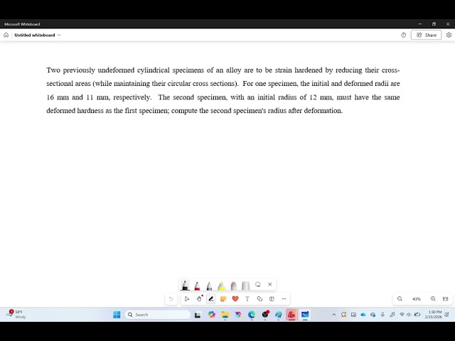 Example: Comparing Properties at Different %CW