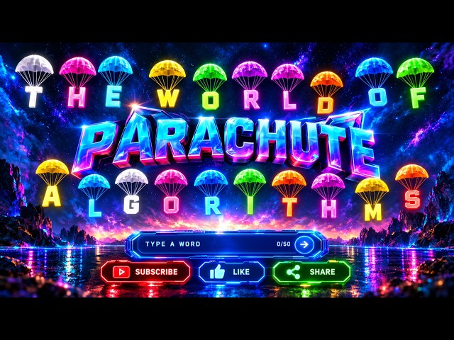 Interactive Web Project 🪂 - Type Any Word & Watch Every Letter Parachute | HTML, CSS & JavaScript
