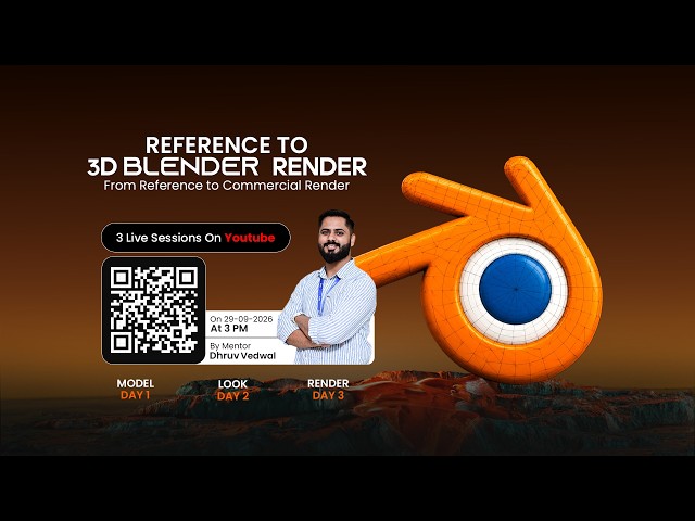 Blender Product Visualization Tutorial | Reference to Professional 3D Render | LIVE