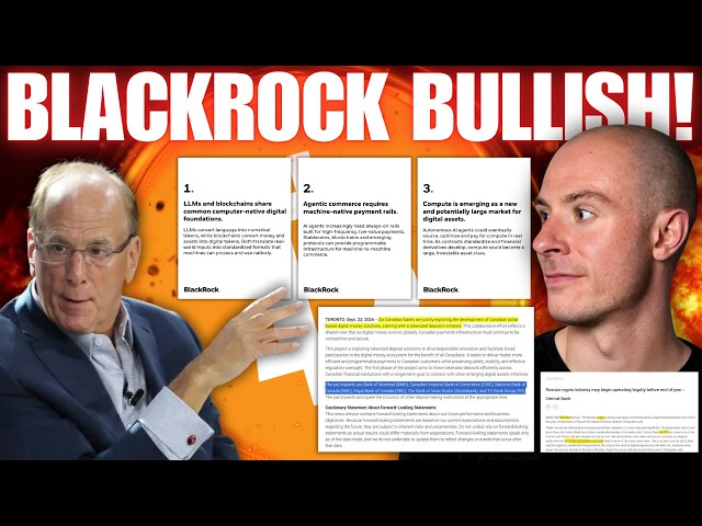 BlackRock Believe Ai Will Cause A Crypto Explosion!!!! Canada And Russia Major Crypto Announcements!