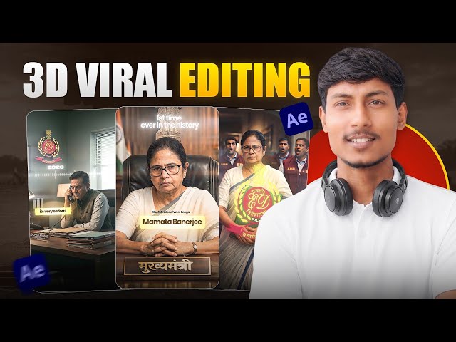 3D Viral Documentary Editing in Adobe After Effects | Nitish Rajput Documentary Reel Edit Tutorial