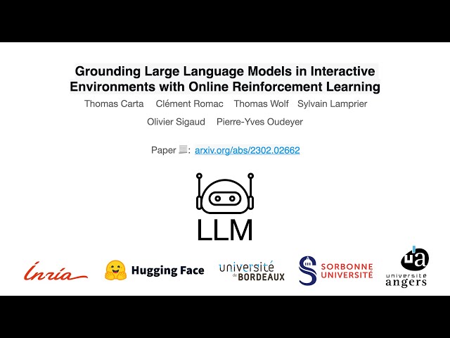 Grounding Large Language Models in Interactive Environments with Online Reinforcement Learning