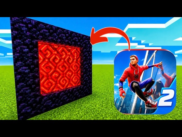 How To Make A Portal To Spider Fighter 2 in Minecraft!😱