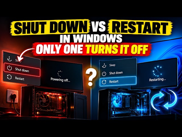 Shut Down vs Restart in Windows: Only One Turns It Off