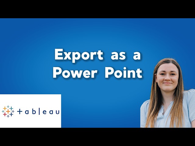Export Tableau to a PowerPoint | Exporting Tableau | Tableau Tutorials for Beginners