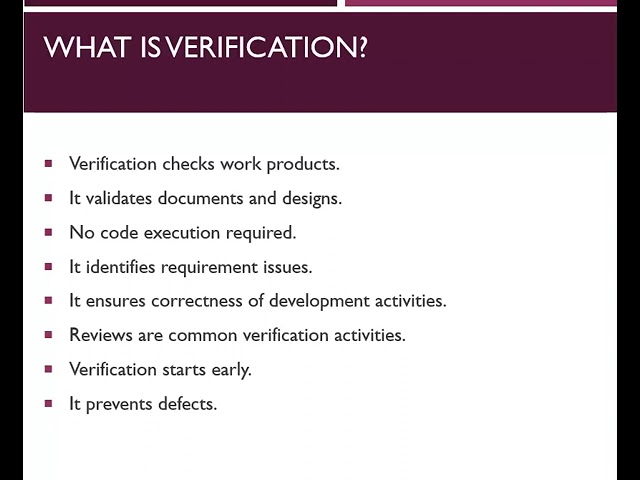 Top MNC Interview Question #3 | What is verification #shorts