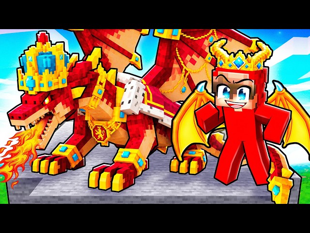 I Became The DRAGON KING in Minecraft..