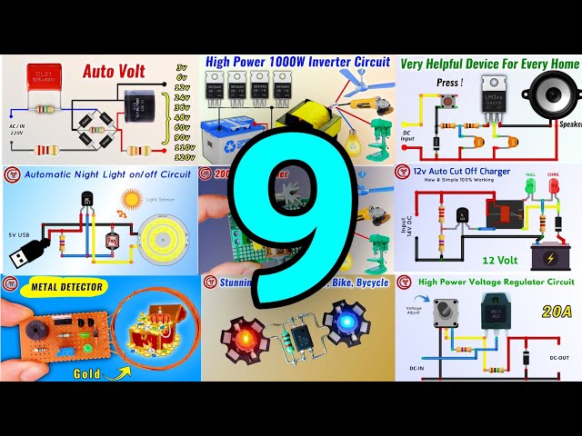 Top 9 Electronics Projects with Old Scrap Components