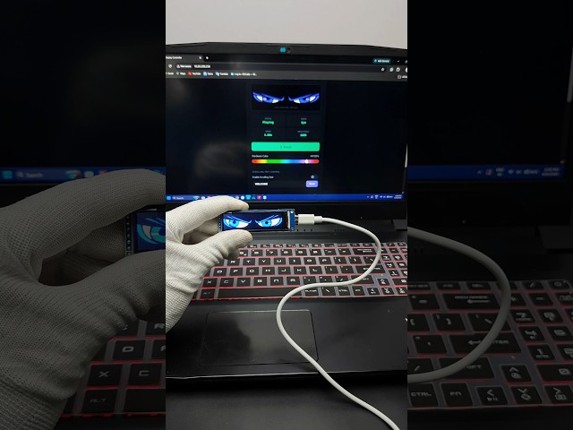 Devil's EYE making using esp32 and long display #devilseye #esp32