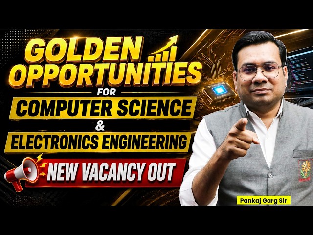 😍Golden Opportunities: Computer Science & Electronics Engineering | SSC JE IMD & Telecom 2026