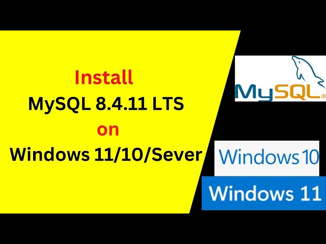 How to Install & Configure MySQL Server 8.4.11 LTS on Windows | Complete Step-by-Step Guide!