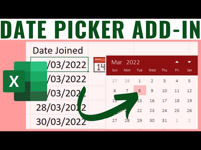 Excel Date Picker | Check this Cool Free Add-in | Over 750 Million Installations.